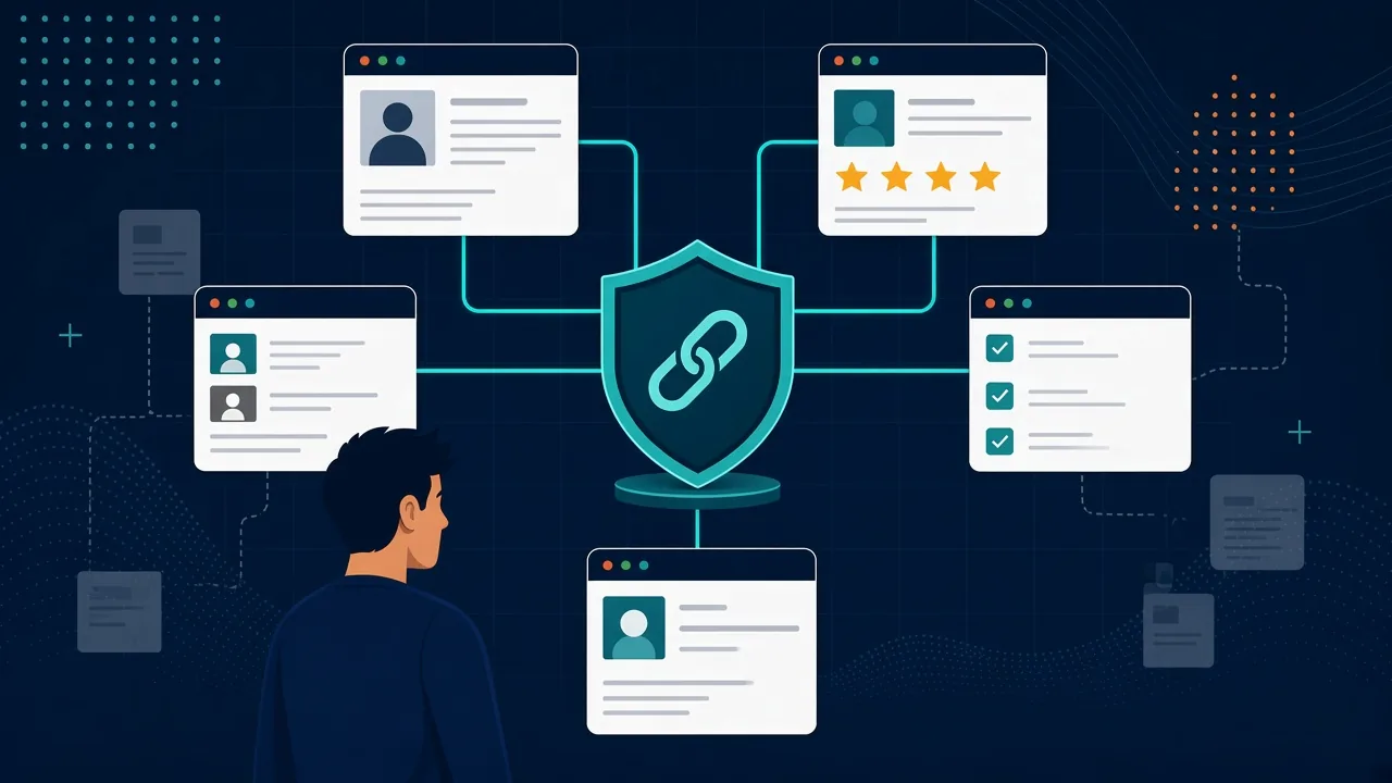 Authority backlinks for SaaS - trusted publications, review sites, integration marketplaces, and startup directories linking to a SaaS product