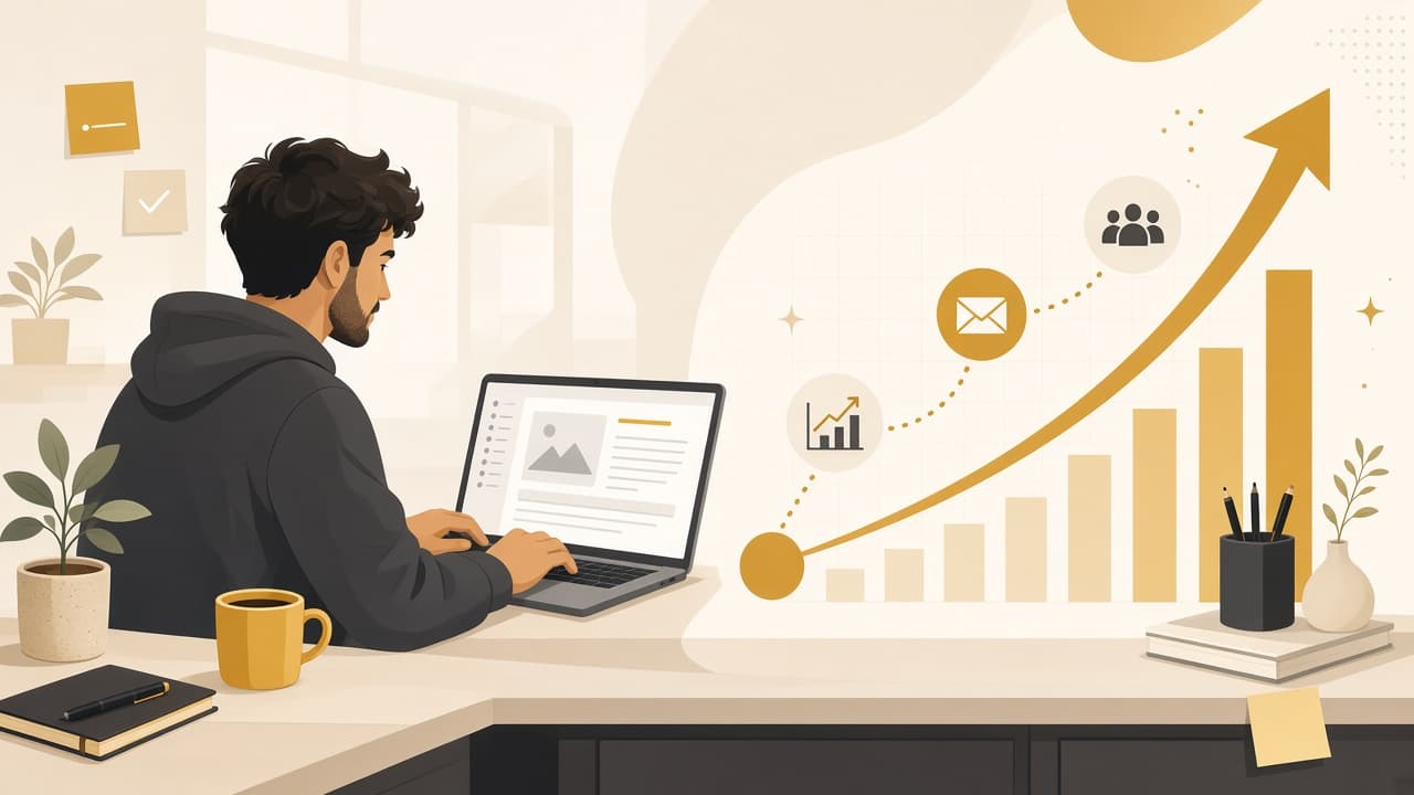 SaaS founder stories as a lead generation tool - bootstrapped founder writing build-in-public content that drives growth