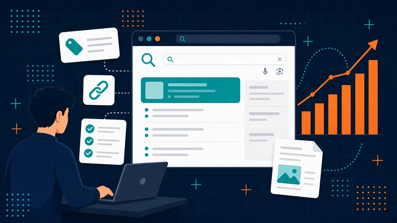 SEO strategy for startups - a founder growing organic traffic with keyword research, content, backlinks, and a startup SEO checklist