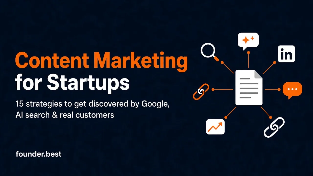 Content marketing for startups - 15 strategies to get discovered by Google, AI search, and real customers