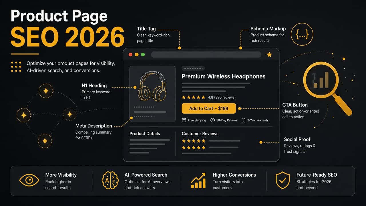 Product page SEO 2026 - complete checklist for SaaS founders optimizing for Google and AI search