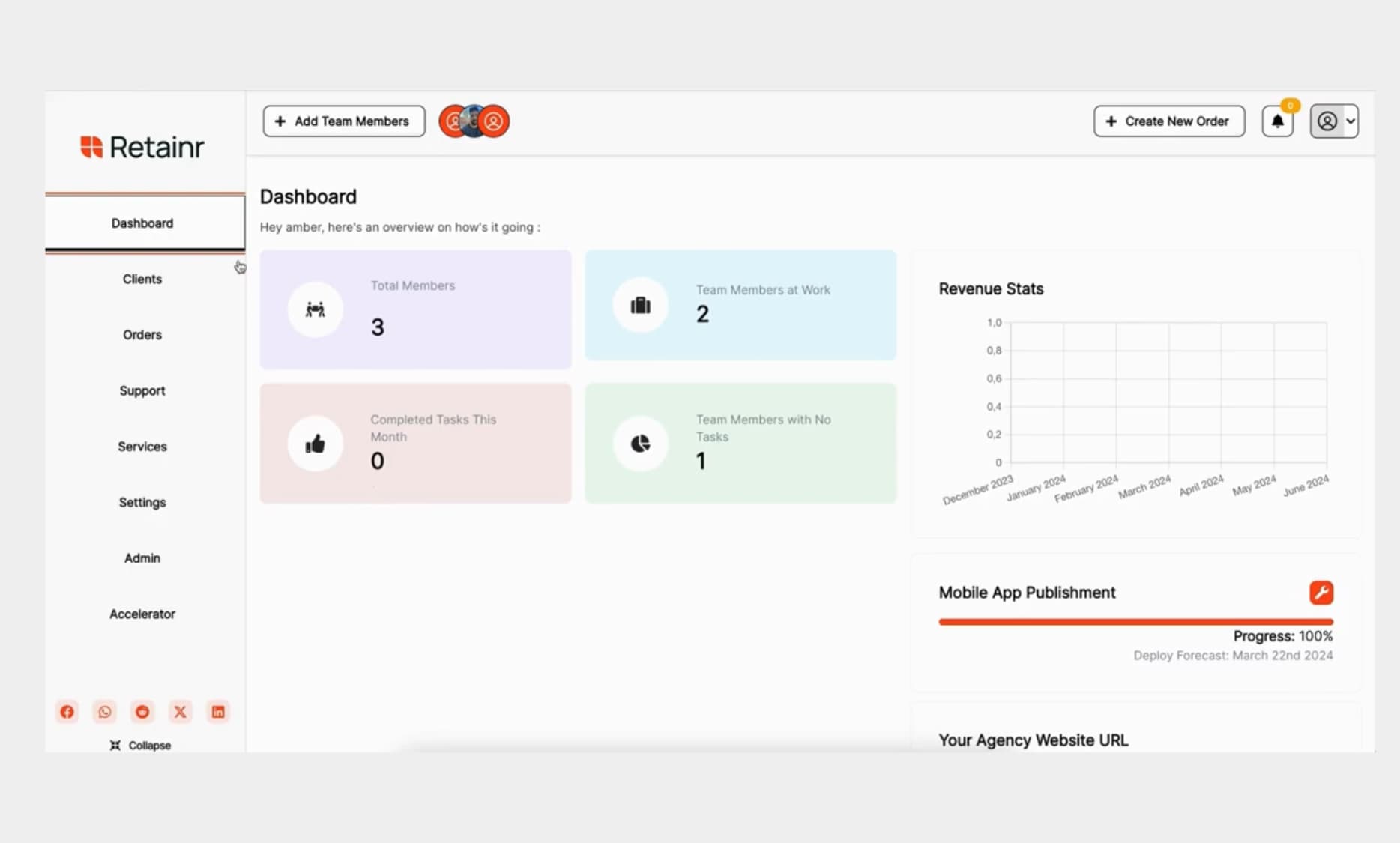 Retainr: Client Management Software for Freelancers screenshot 2
