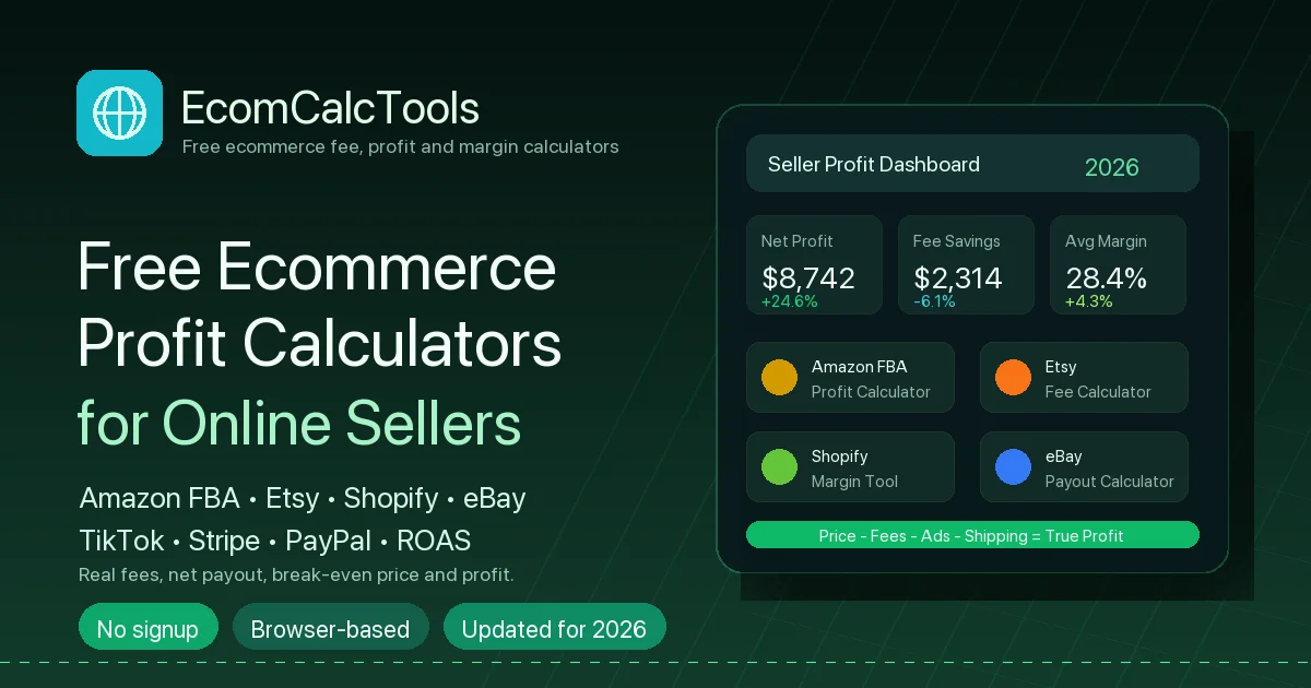 Ecom Calc Tools preview
