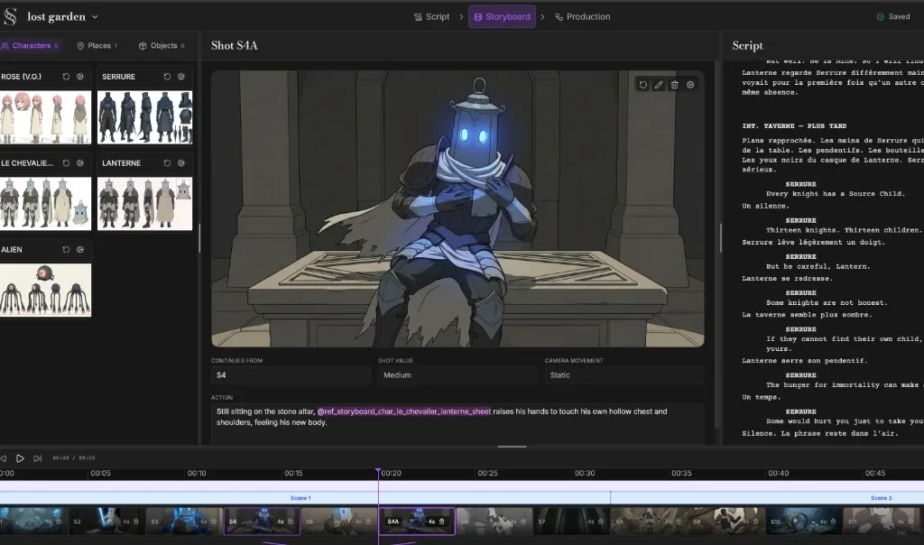 ScreenWeaver - The AI film studio: from script to storyboard to film, shot by shot
