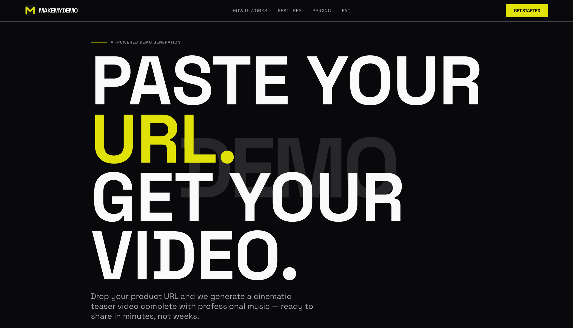 MakeMyDemo - Turn any product URL into a cinematic demo video with AI in minutes