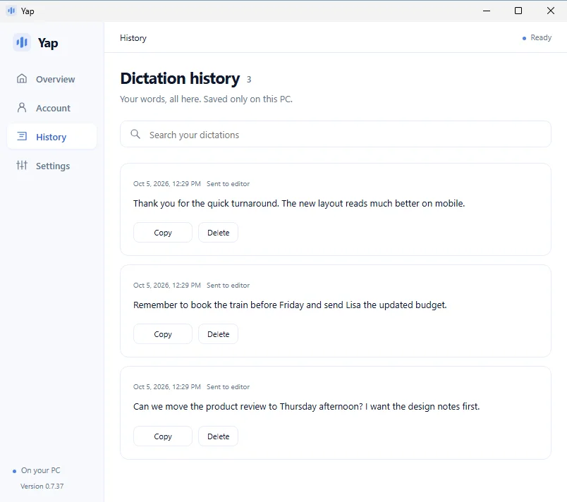 Yap screenshot 3
