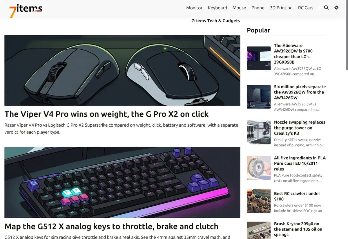 7items - Tech gadget reviews that tell you which one to buy