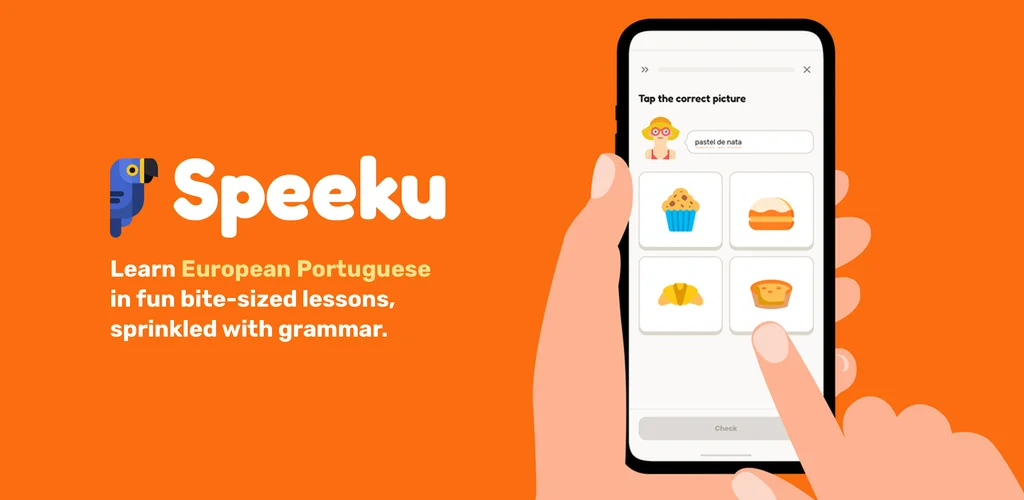 Speeku: Learn European Portuguese - Learn European Portuguese in fun bite-sized lessons.