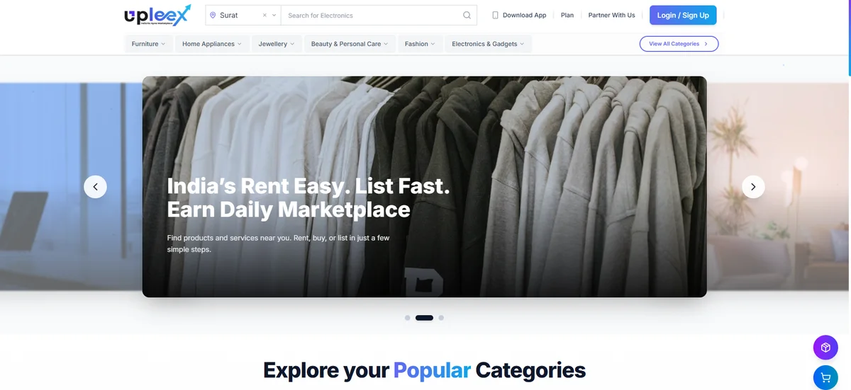 Upleex - Rent your favorite products with ease.