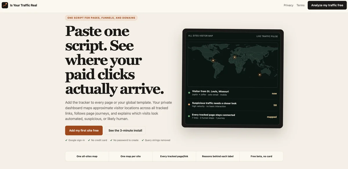 Is Your Traffic Real preview