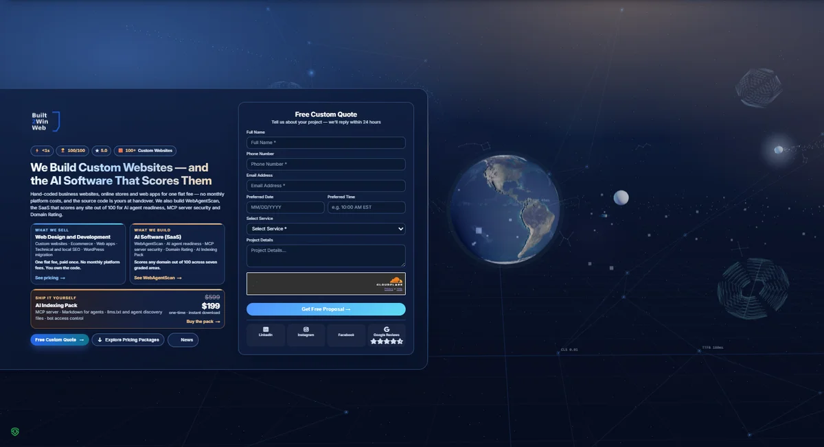 BuiltToWinWeb preview