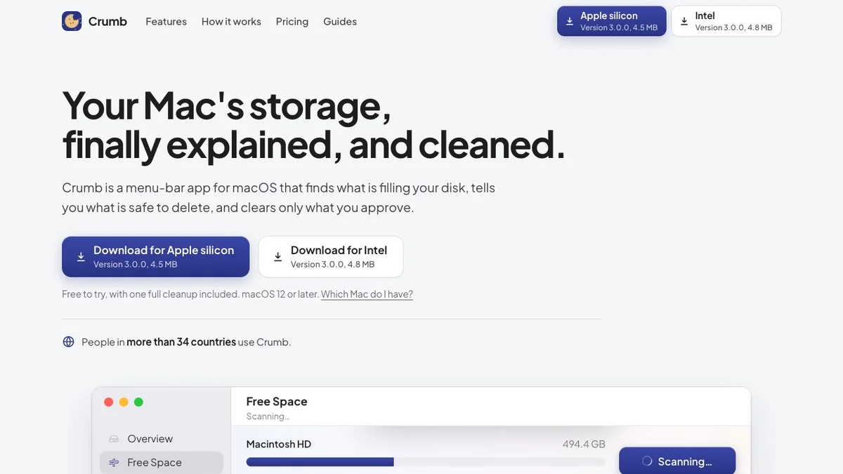 Crumb - Mac storage cleaner that explains what is safe to delete