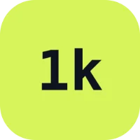 First 1,000 Users logo