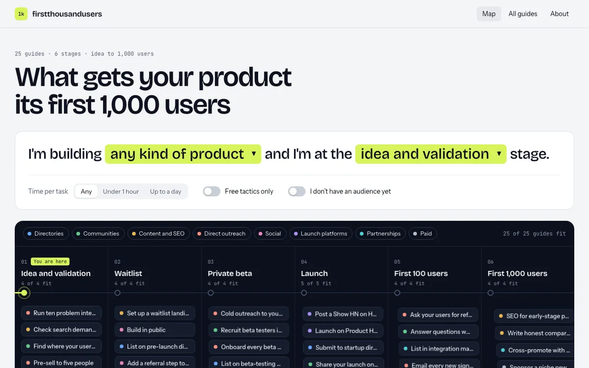 First 1,000 Users screenshot 2