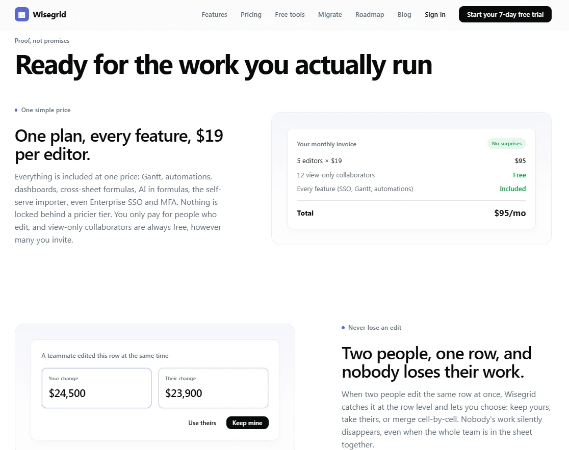 Wisegrid preview