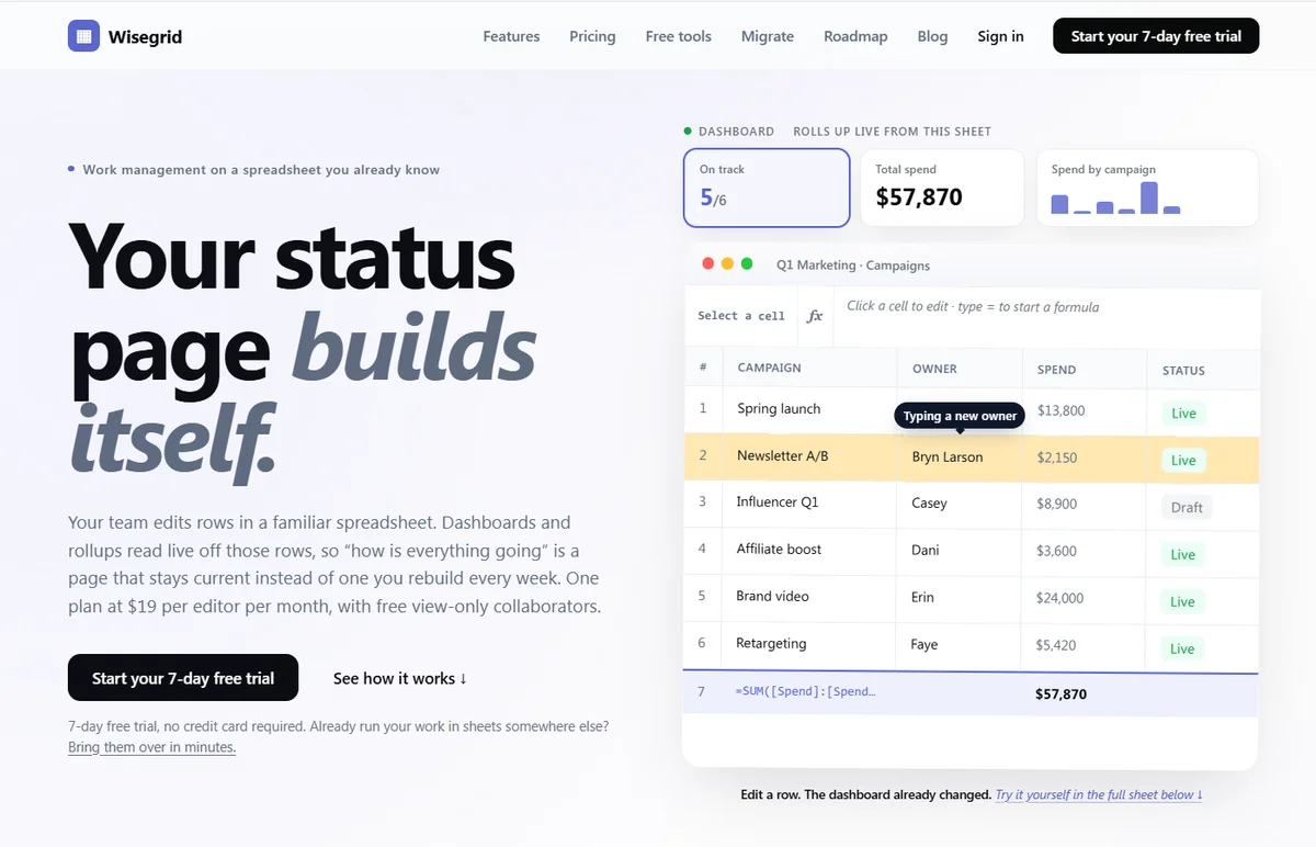 Wisegrid screenshot 5