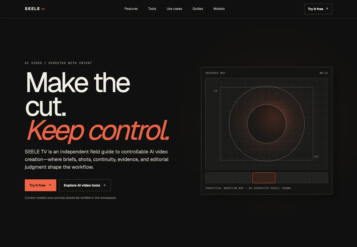 SEELE TV - AI video agent and studio for controllable multi-shot storytelling