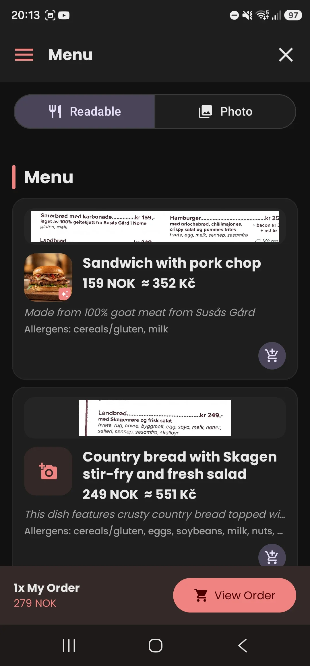 What's on the menu - Smart translate any restaurant menu