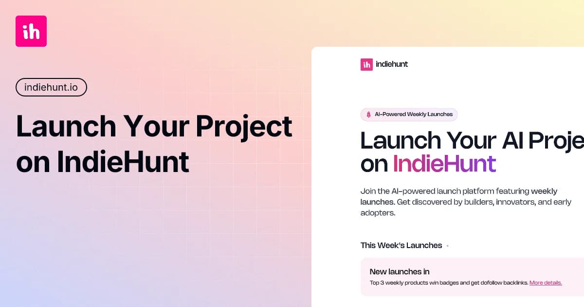 IndieHunt preview