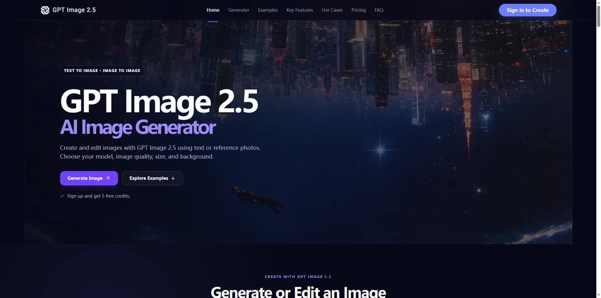 GPT Image 2.5 online preview