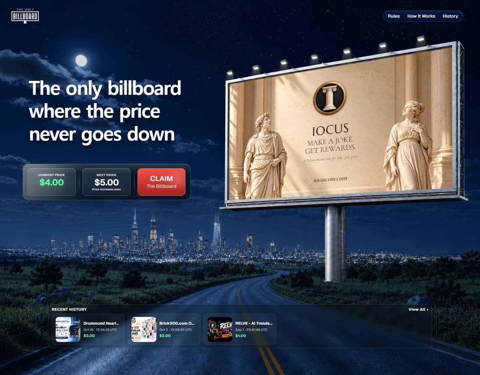 One billboard, four visual identities: IOCUS becomes takeover number four cover image