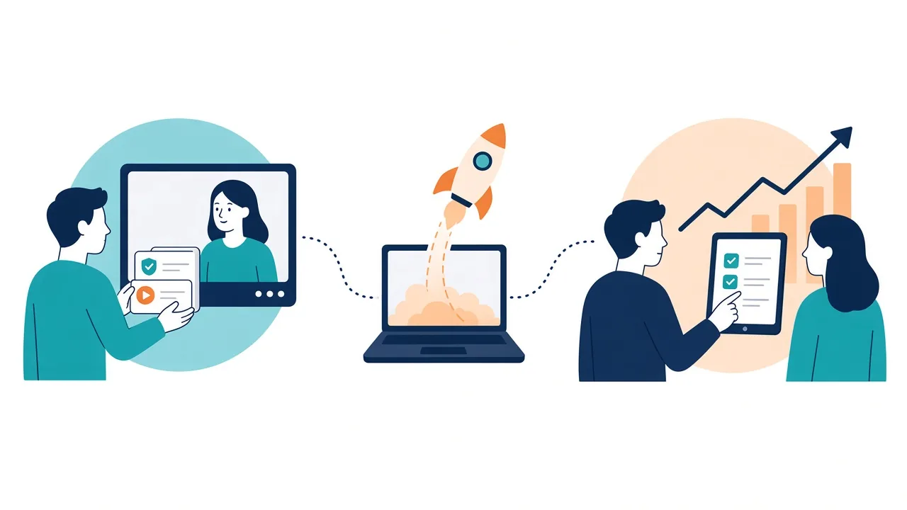 B2B SaaS product launch and sales enablement - from enablement assets to launch to customer onboarding and retention