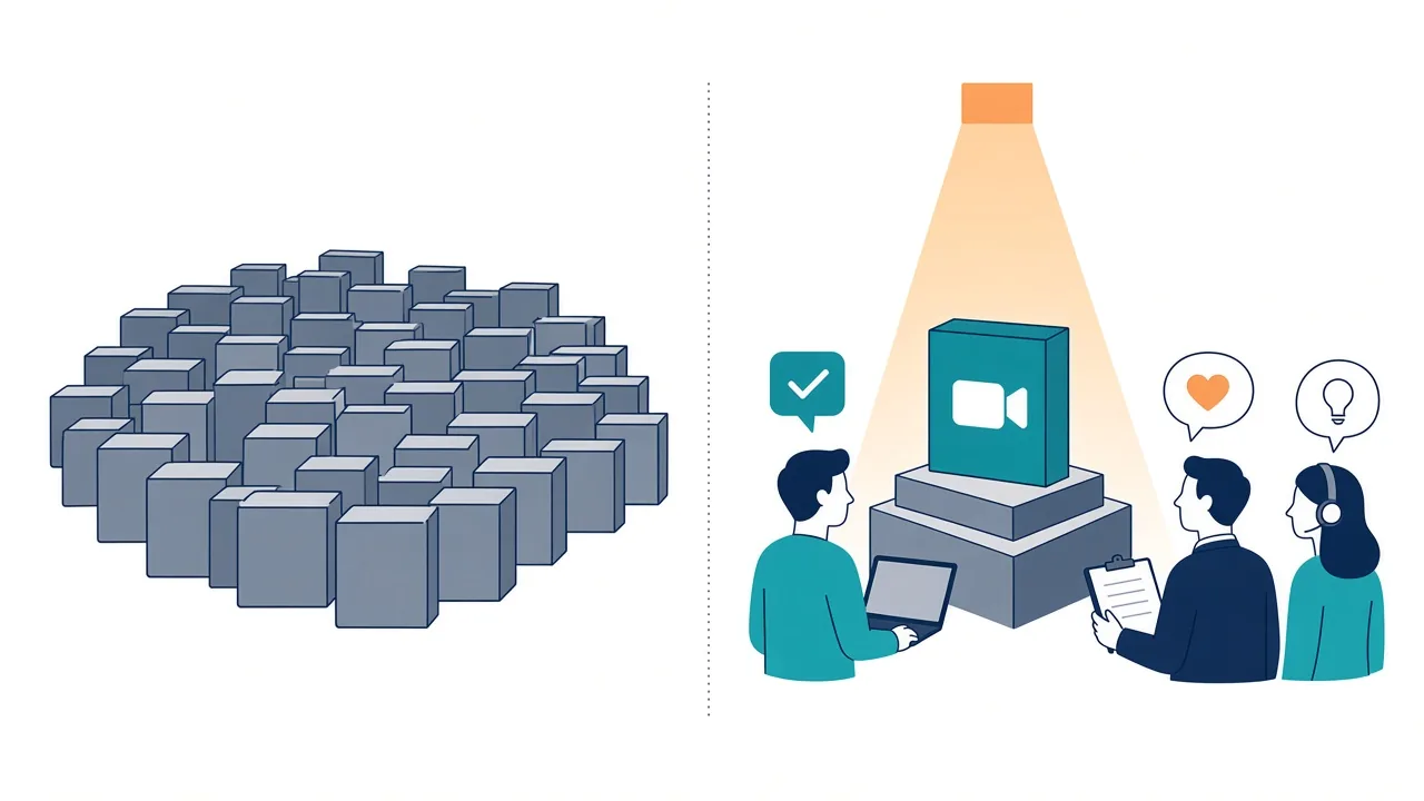B2B SaaS positioning - standing out from a crowd of look-alike software with a clear message for each buyer